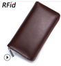 RFID Antimagnetic Genuine Leather 36 Card Slots 6inch Phone Bag Card Holder Long Wallet